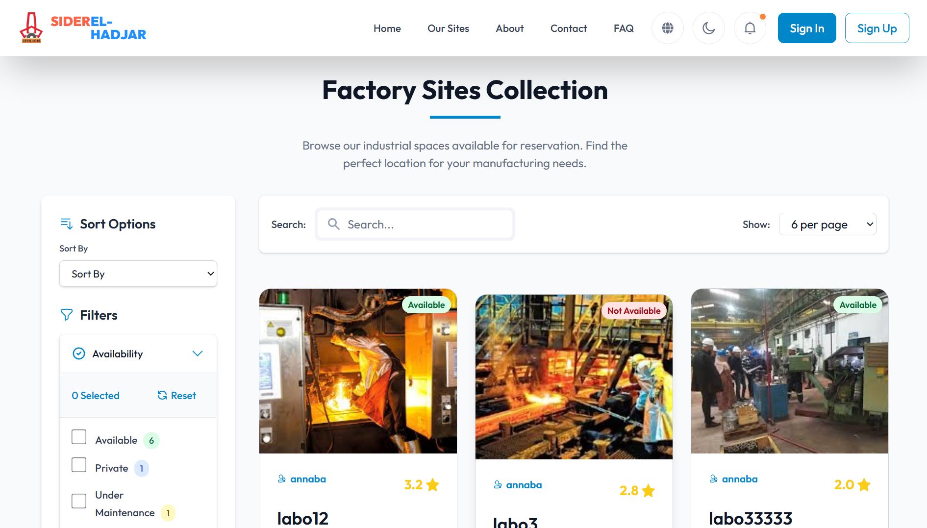 Industrial Resource Reservation Platform